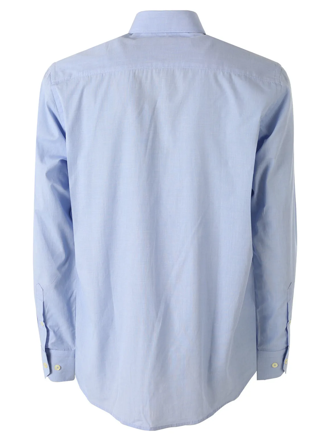 Ascot Sport Camicia da uomo in cotone a maniche lunghe con taschino - azzurro