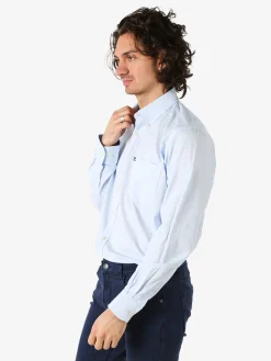 Ascot Sport Camicia da uomo in cotone a maniche lunghe - avion