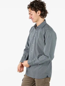 Ascot Sport Camicia da uomo in cotone a maniche lunghe con stampe - multicolore