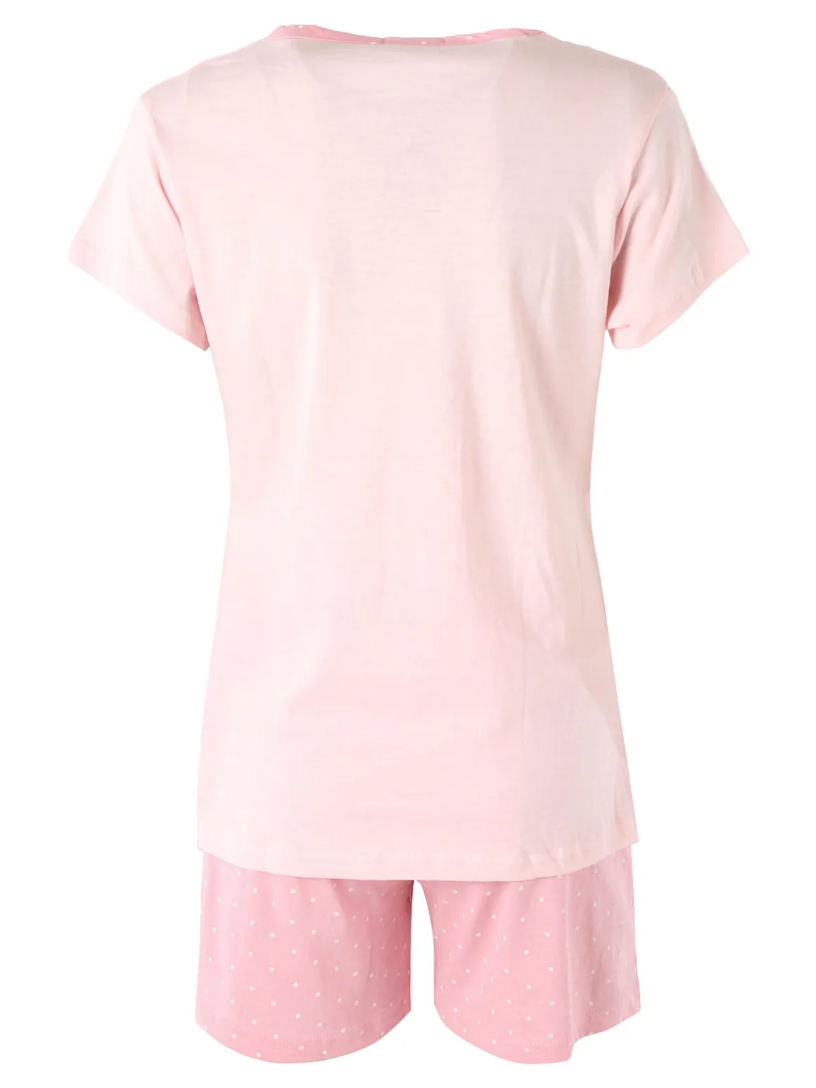 A Sette Pigiama corto da donna in cotone - rosa