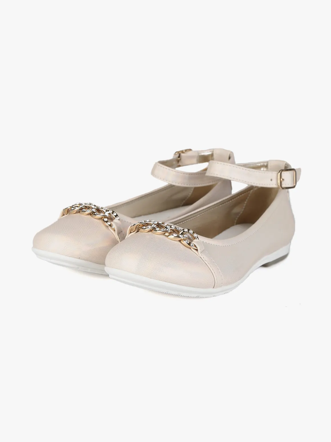 Asso Ballerine da bambina con catena e strass