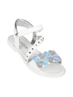 Asso Sandali da bambina con cuori e borchie