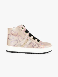 Asso Sneakers alte da bambina con cuori
