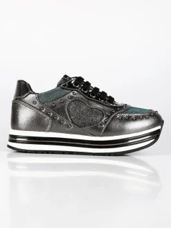 Asso Sneakers da bambina con platform