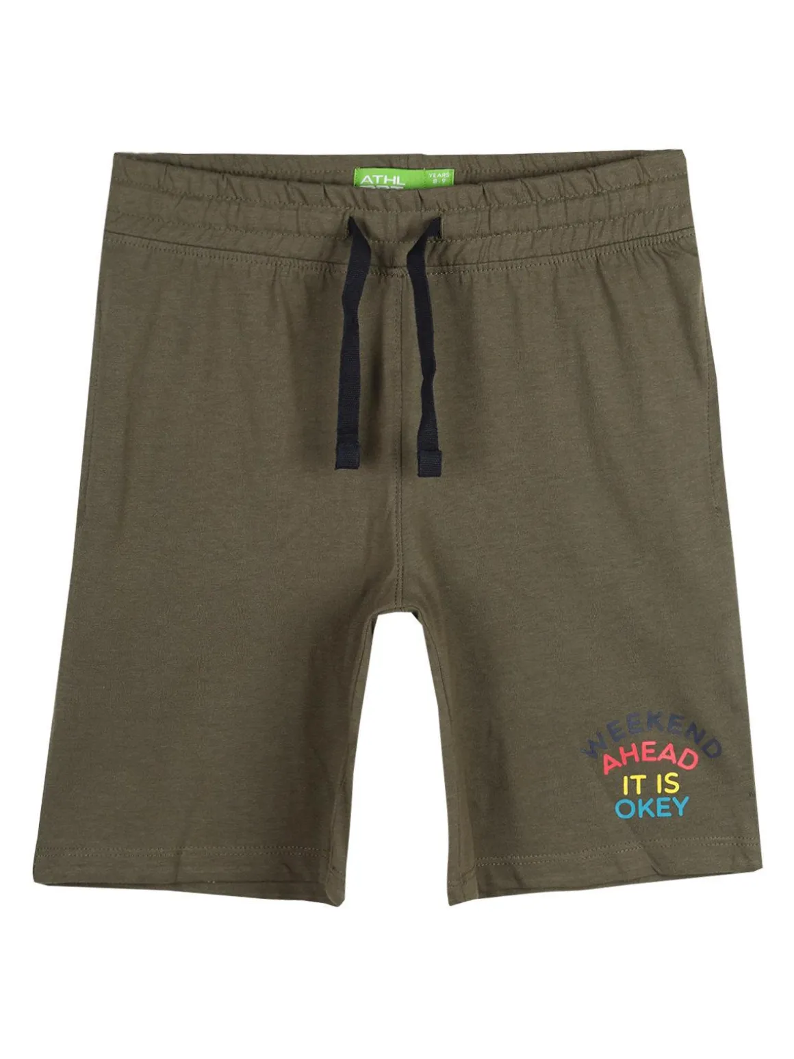 Athl Dpt Bermuda in cotone con scritte