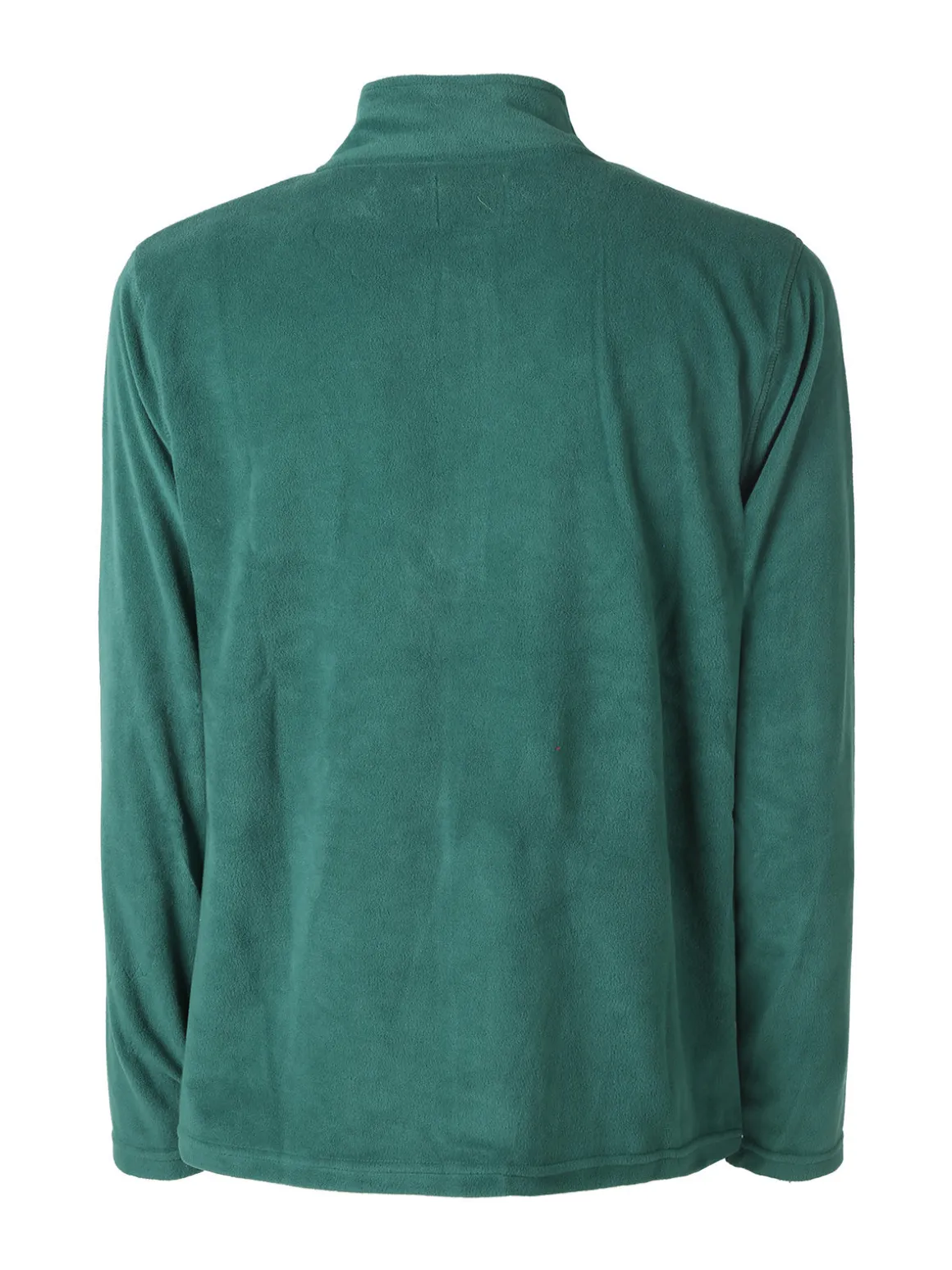 Athl Dpt Felpa da uomo mezza zip in micropile - verde