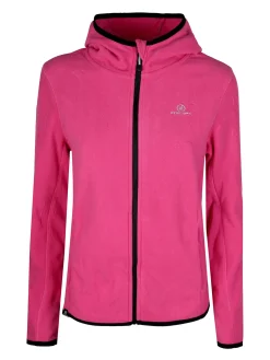 Athl Dpt Felpa donna in pile con cappuccio e zip