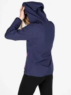 Athl Dpt Giacca a vento da donna con cappuccio e zip