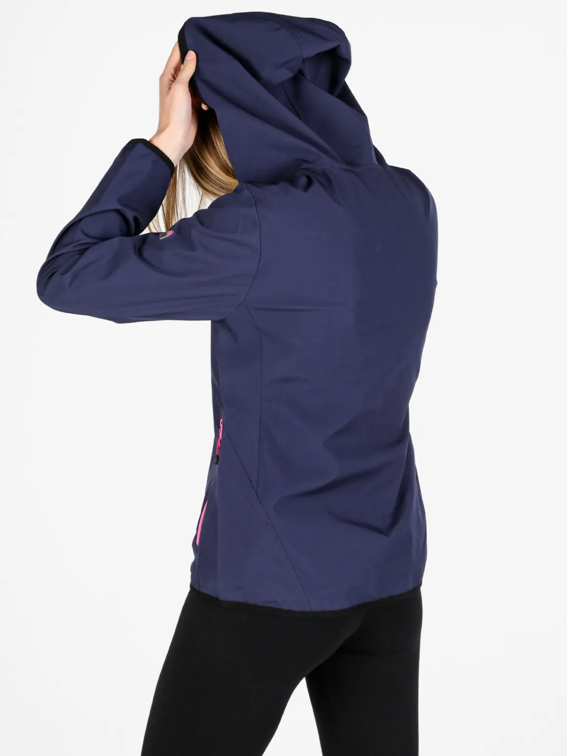 Athl Dpt Giacca a vento da donna con cappuccio e zip