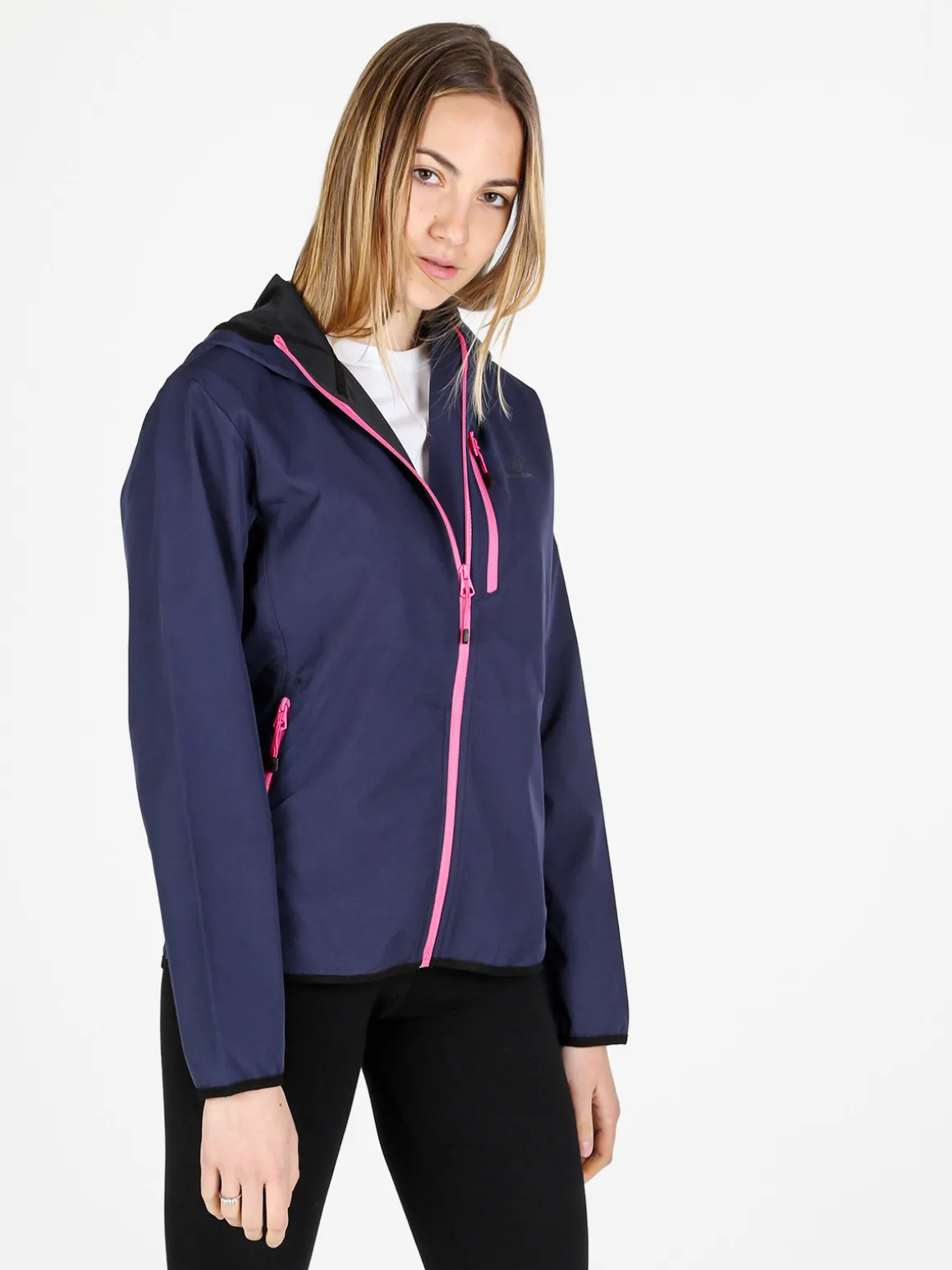 Athl Dpt Giacca a vento da donna con cappuccio e zip