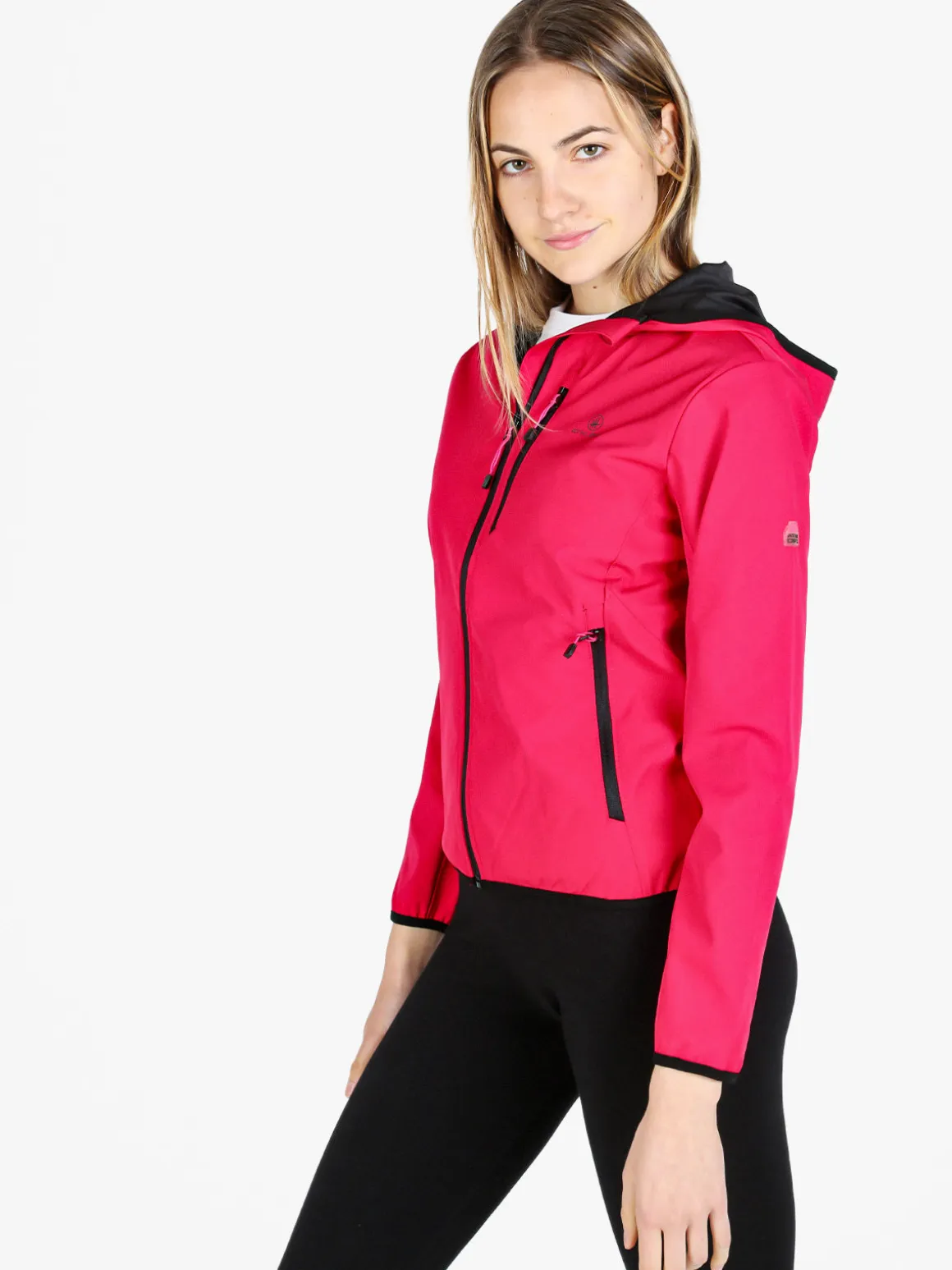 Athl Dpt Giacca a vento da donna con cappuccio e zip