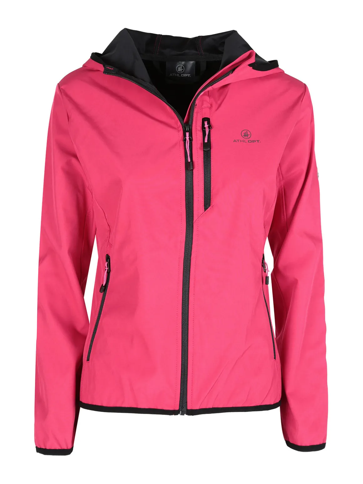 Athl Dpt Giacca a vento da donna con cappuccio e zip