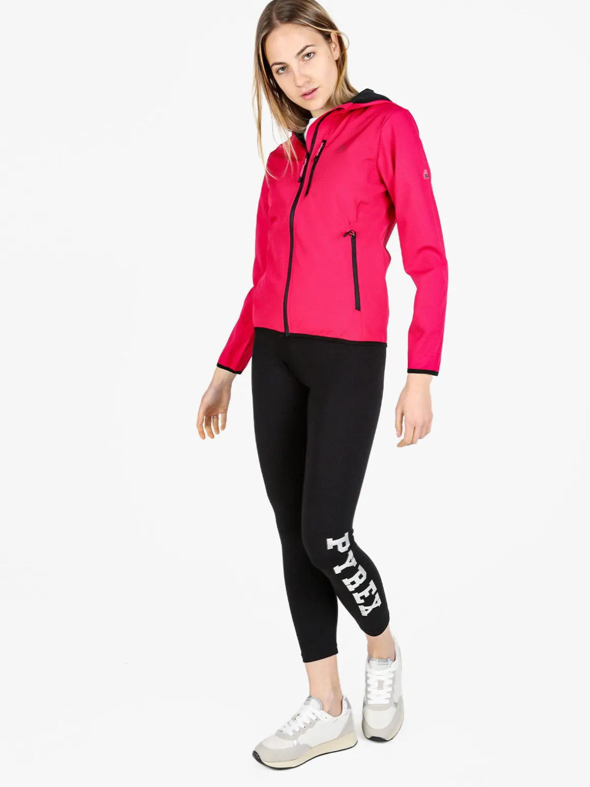 Athl Dpt Giacca a vento da donna con cappuccio e zip
