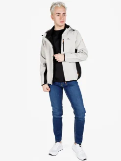 Athl Dpt Giacca da uomo impermeabile con cappuccio e zip