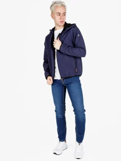Athl Dpt Giacca da uomo impermeabile con cappuccio e zip
