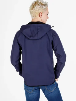 Athl Dpt Giacca da uomo impermeabile con cappuccio e zip