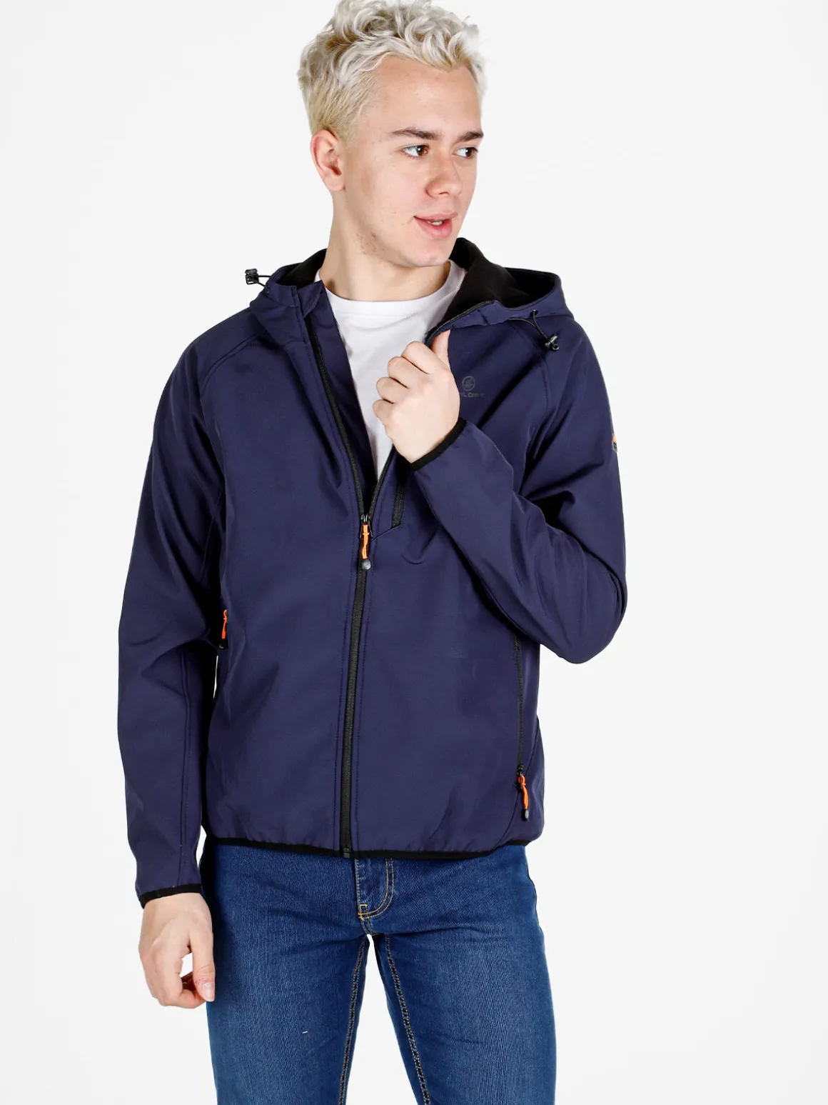 Athl Dpt Giacca da uomo impermeabile con cappuccio e zip