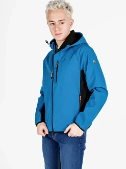 Athl Dpt Giacca da uomo impermeabile con cappuccio e zip