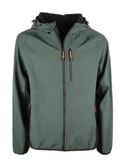 Athl Dpt Giacca da uomo impermeabile con cappuccio e zip