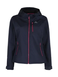 Athl Dpt Giacca impermeabile da donna con cappuccio e interno in pile