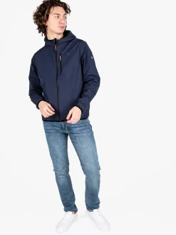 Athl Dpt Giacca sportiva da uomo impermeabile con cappuccio e zip