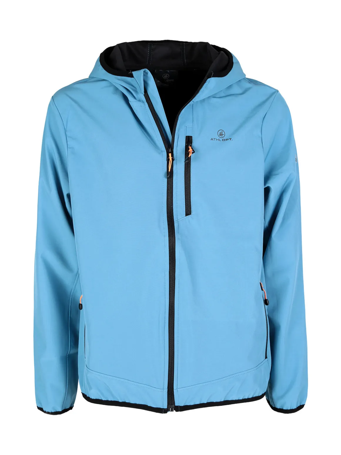 Athl Dpt Giacca sportiva da uomo impermeabile con cappuccio e zip