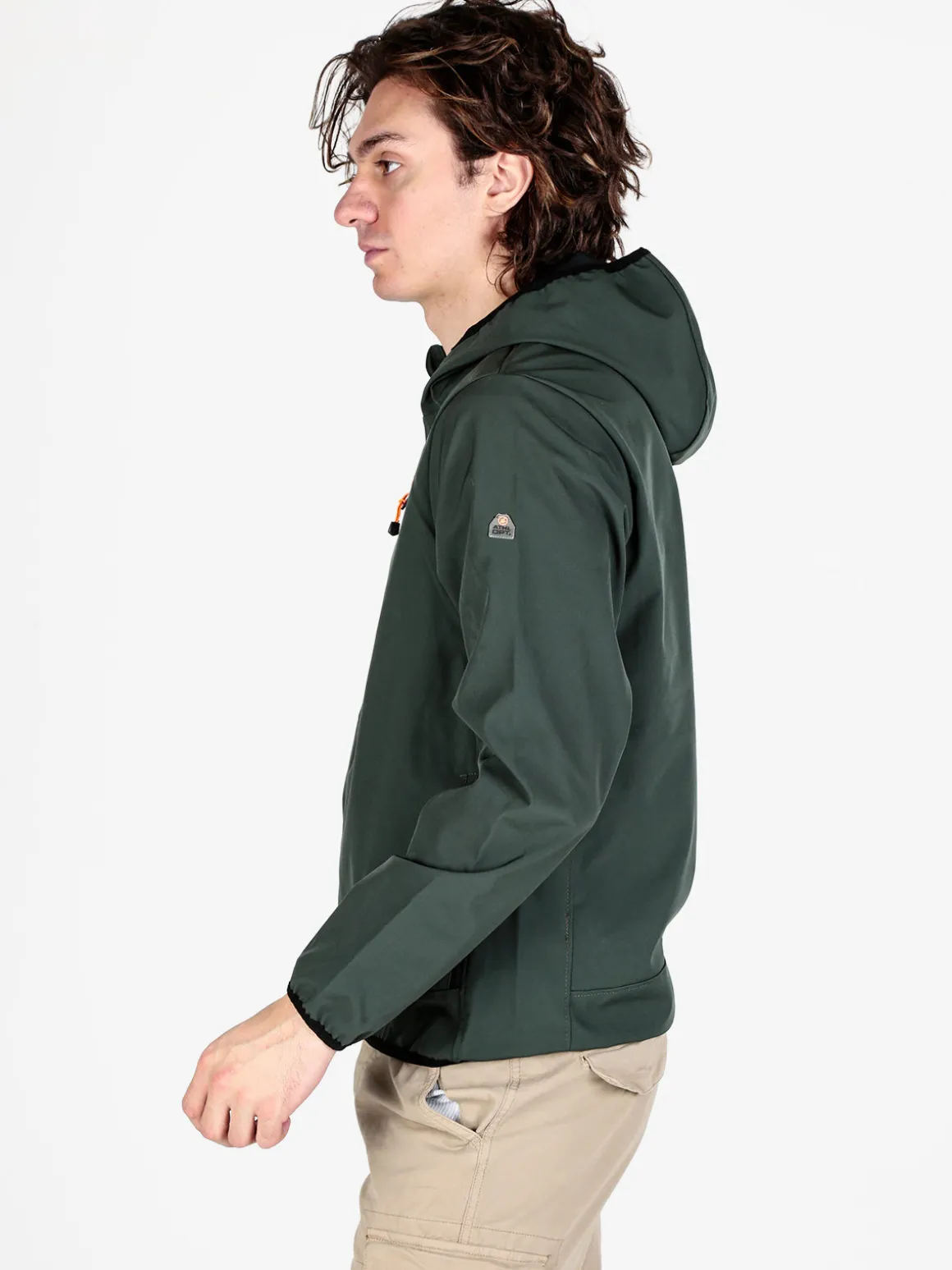 Athl Dpt Giacca sportiva da uomo impermeabile con cappuccio e zip