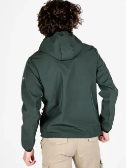 Athl Dpt Giacca sportiva da uomo impermeabile con cappuccio e zip