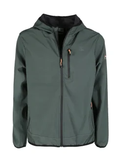Athl Dpt Giacca sportiva da uomo impermeabile con cappuccio e zip