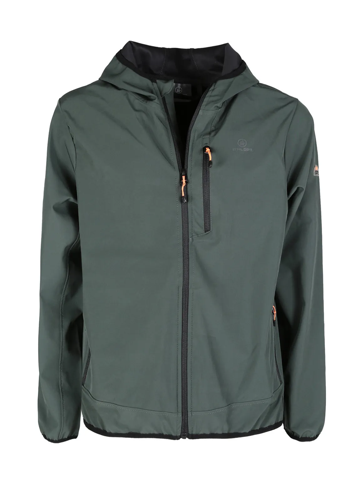 Athl Dpt Giacca sportiva da uomo impermeabile con cappuccio e zip
