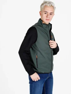 Athl Dpt Gilet da uomo impermeabile con zip