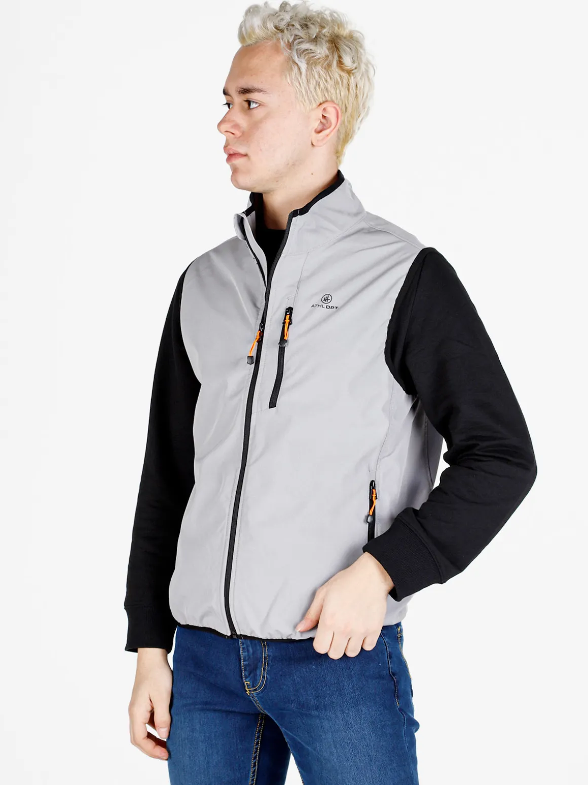 Athl Dpt Gilet da uomo impermeabile con zip