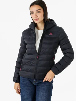 Athl Dpt Giubbino donna 100 grammi con cappuccio e zip - blu scuro