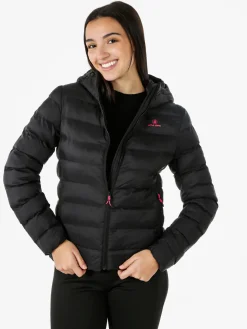 Athl Dpt Giubbino donna 100 grammi con cappuccio e zip - nero
