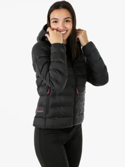 Athl Dpt Giubbino donna 100 grammi con cappuccio e zip - nero