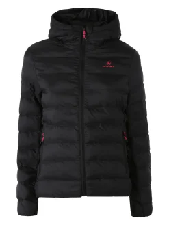 Athl Dpt Giubbino donna 100 grammi con cappuccio e zip - nero