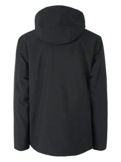 Athl Dpt Giubbotto da uomo impermeabile con cappuccio e zip - blu scuro