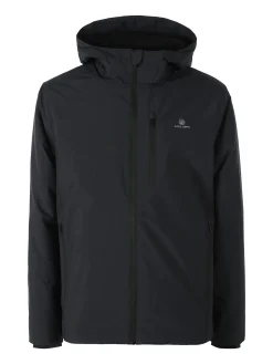 Athl Dpt Giubbotto da uomo impermeabile con cappuccio e zip - blu scuro
