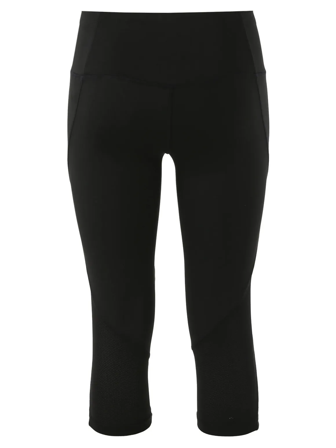 Athl Dpt Leggings donna tre quarti sportivi elasticizzati - nero