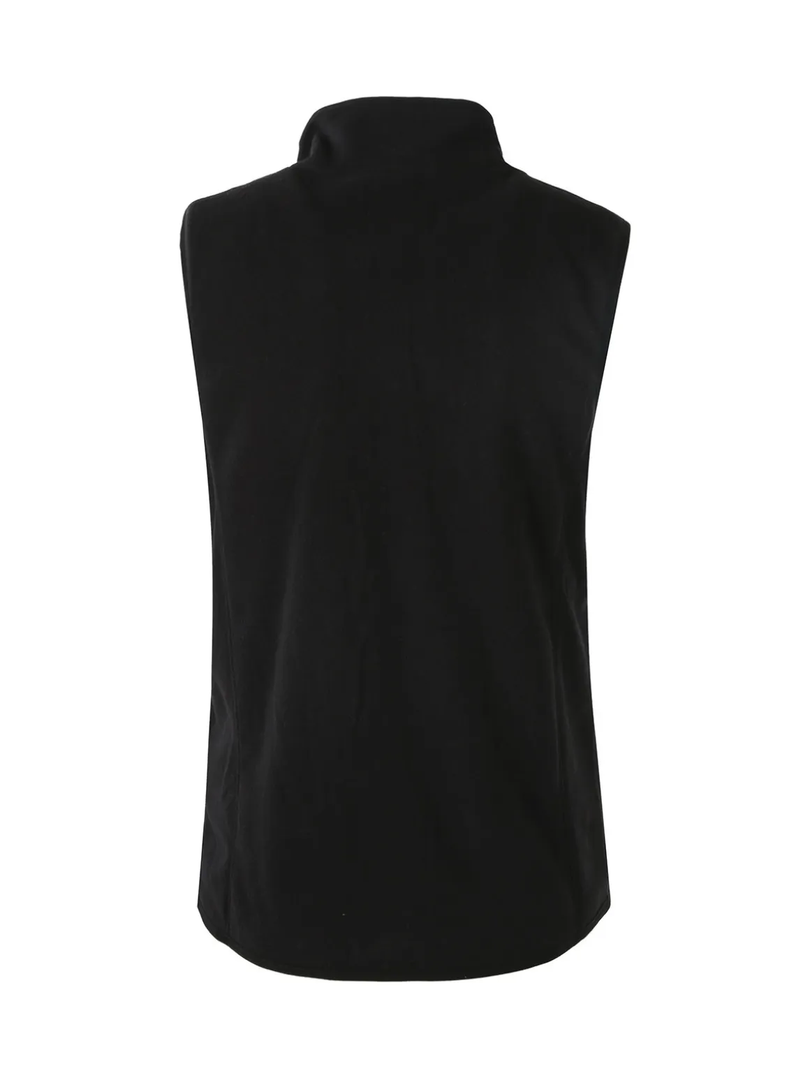 Athl Dpt Smanicato donna in pile con zip - nero