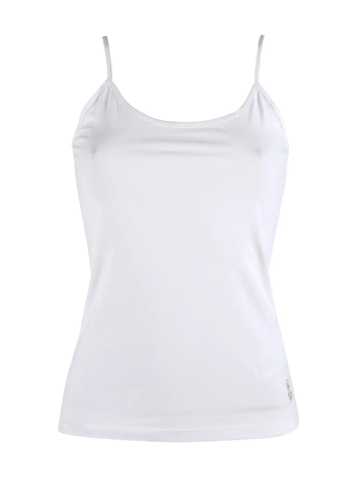 Athl Dpt Top donna in cotone con spalline sottili