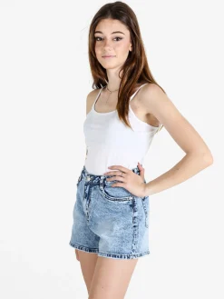 Athl Dpt Top donna in cotone con spalline sottili