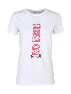 Athl Dpt T-shirt donna in cotone con scritta