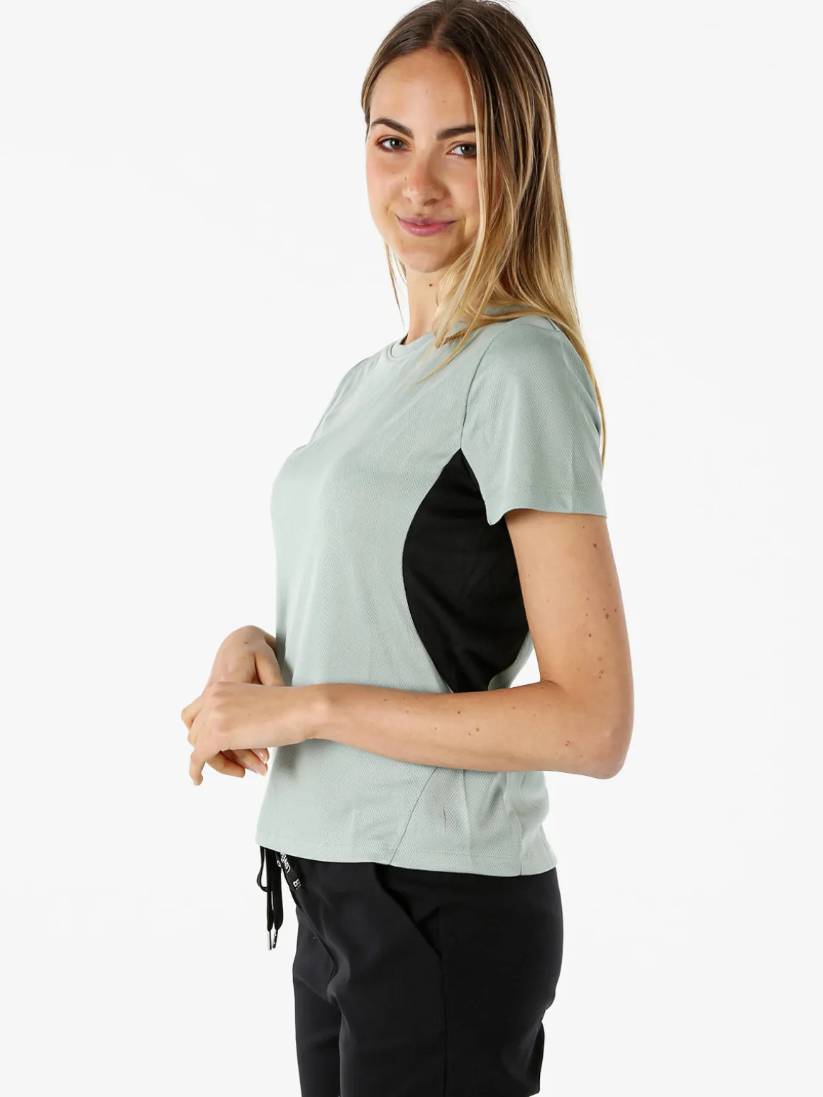 Athl Dpt T-shirt sportiva da donna traspirante - acqua marina