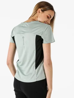 Athl Dpt T-shirt sportiva da donna traspirante - acqua marina