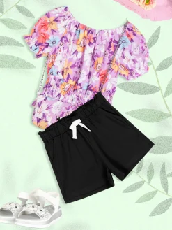 Ativo Shorts sportivi da bambina