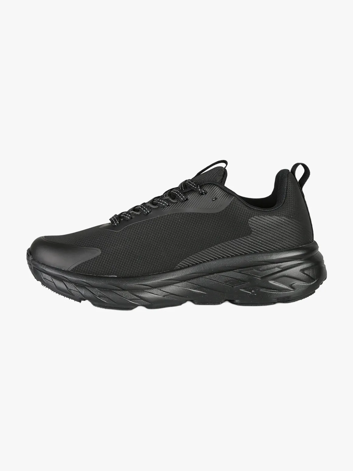 Australian ALPHA Sneakers uomo sportive con suola alta - nero