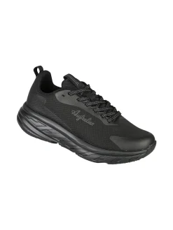 Australian ALPHA Sneakers uomo sportive con suola alta - nero