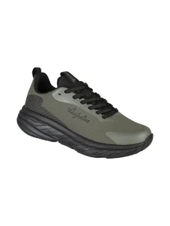 Australian ALPHA Sneakers uomo sportive con suola alta - militare