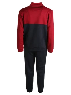 Australian Completo tuta 2 pezzi da uomo full zip con interno felpato - bordeaux